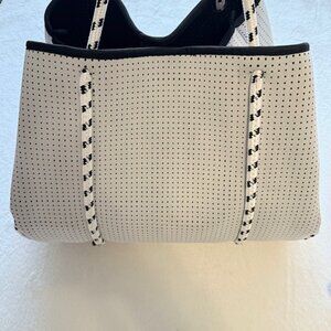 PopUps Brand Not White Neoprene Bag with Essentials Make Up Pouch